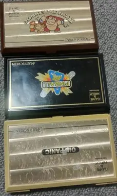 ゲームウォッチ　ドンキーコング　オイルパニック　ピンボール　ジャンク