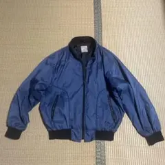 古着 CHAMPION ネイビー ナイロンジャケット Ｌサイズ