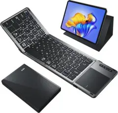 EWIN 折りたたみキーボード bluetooth パット付ワイヤレスキーボード