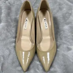 DIANA ダイアナ ポインテッド パンプス 24.5 ベージュ