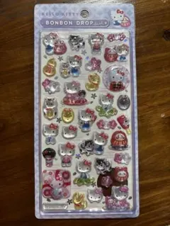 【新品未使用】正規品 ハローキティ ボンボンドロップシール 和柄　エンギモノ