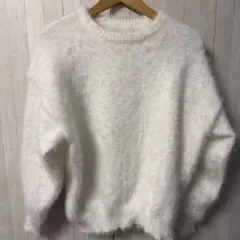 SHEIN Ｍサイズ　オーバーサイズ　ドロップショルダー　モヘヤ混