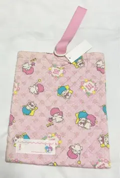 新品　サンリオ キキララ シューズバッグ 上靴 上履き ケース 袋 鞄 レトロ