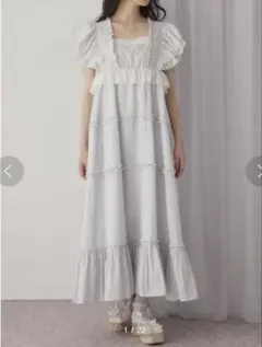 【即購入⭕️】メリージェニー ストライプレースワンピース