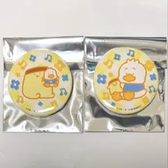 お文具といっしょ　プリンさん　缶バッジ　あひるのペックル　サンリオのサムネイル
