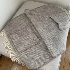 LAPUAN KANKURIT ウールストール グレー系