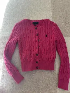 POLO RALPH LAUREN ピンクカーディガン 120