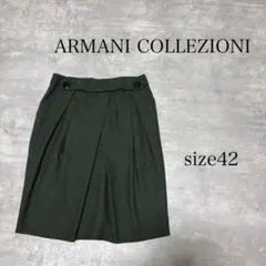 良品 ARMANI COLLEZIONI ウール タイト スカート 42のサムネイル