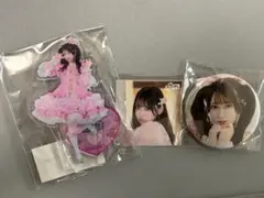 松本かれん 棚からぼたもち アクスタ 缶バッジ ラッフル バタフライ