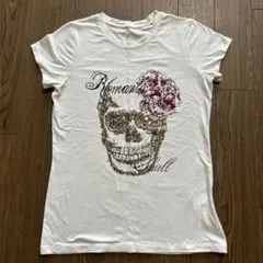 美品　Romantic Skull スカル Tシャツ ビジュー スパンコール S