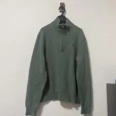 【カシミヤ混】ポロ ラルフローレン ハーフジップ ニット セーター 古着