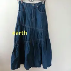 デニムロングスカート earthmusic&ecology