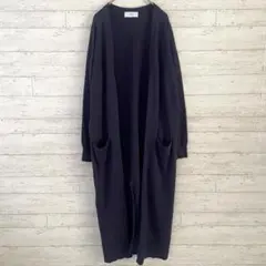 スローブイエナ ロング カーディガン 【F】 オープン スリット キレイめ 無地