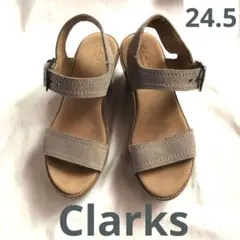 Clarks クラークス コンフォートサンダル ウェッジソールのサムネイル