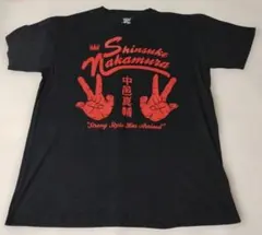 WWE 中邑真輔 プロレスTシャツ ブラック レッド XLサイズ
