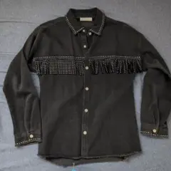 ZARA ダークグレー デニムジャケット 13-14