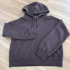 【美品】GU ジーユー ヘビーウェイトスウェットパーカ ダークブラウン M
