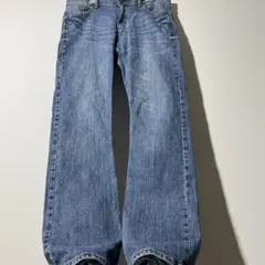 Wrangler ブーツカット デニム W34 縦落ち フェード y2k フレア