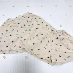 姉妹お揃い　兄弟お揃い　ハーフパンツ　120 90 ミッキーマウス　リトシー