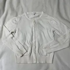 ⭐︎訳あり⭐︎UNIQLO ホワイト カーディガン 140サイズ