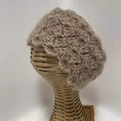 ハンドメイド(352) 手編み ヘアバンドターバン モヘア