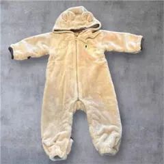 ミキハウス 【70-80】ホットビスケッツ マイクロファー カバーオール