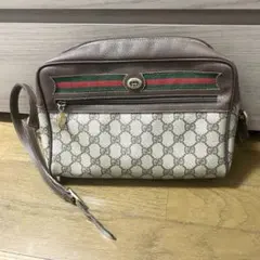 オールドグッチ シェリーライン GGジャガード クラッチバッグ 2_17
