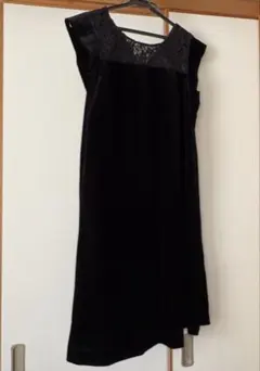 組曲 ノースリーブワンピース ブラック S2サイズ