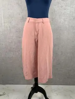 【美品古着】バナナ・リパブリック ガウチョパンツ クロップドパンツ S ピンク