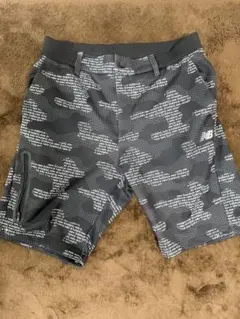 【美品】New Balance 迷彩柄パンツ グレー