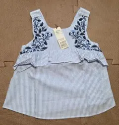 【新品タグ付き】petit main プティマイン ノースリーブトップス 100