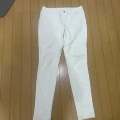 即購入可★ユニクロ　スキニーパンツ　白　L★ズボン　レディース