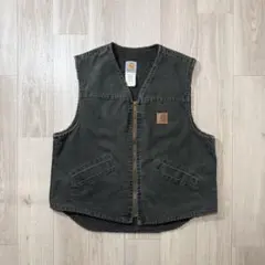 Carhartt ブラックベストUSA製 ブラック 極上フェードL - メルカリ