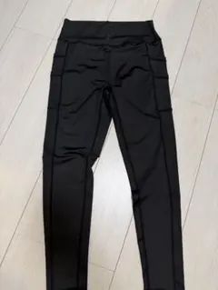 ヨガレギンス ポケット付き ブラック