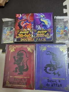 ポケモン スカーレット・バイオレット ダブルパック　カード•ブック未開封