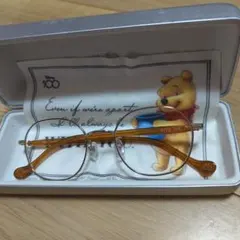 JINS Disney 100 プーさん 度ありメガネ（ケース・メガネ拭付き