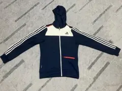 adidas フルジップジャケット ネイビー