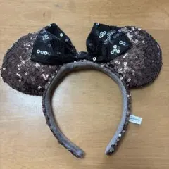 ミニーマウス風スパンコールカチューシャ