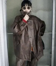 ameri USED LIKE SYNTHETIC LEATHER JACKETのサムネイル