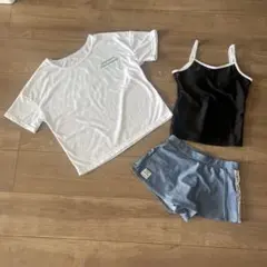 【美品】LOVETOXICラブトキシック　水着　スイムウェア 3点 140