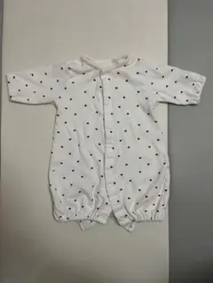 ベビー服 50-60cm ツーウェイオール　ハート柄