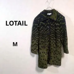 オリーブグリーンと黒　コート Mサイズ N349のサムネイル