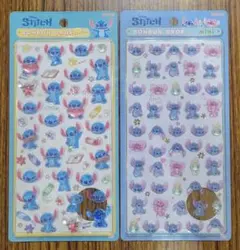 【新品未開封】ボンボンドロップシール＆mini スティッチ らくがき 2枚セット