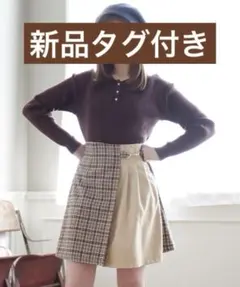 【新品】ラップライク切り替えミニスカート　MAJESTIC LEGON