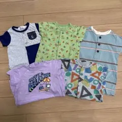 半袖ロンパース5着セット 70サイズ 男の子