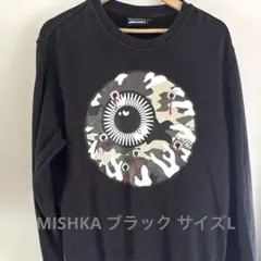 [人気]MISHKA NYC 目玉デザイン スウェット ブラック L 即日発送のサムネイル