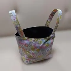 リバティ花柄小型収納バスケット2のサムネイル