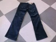 BURBERRY BLUE LABEL コーデュロイ パンツ 38 黒 ハラコ
