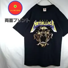 【美品】METALLICA　メタリカ　バンT　両目プリント　ビックプリント