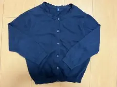 ユニクロ　ネイビー　紺　女の子カーディガン　110